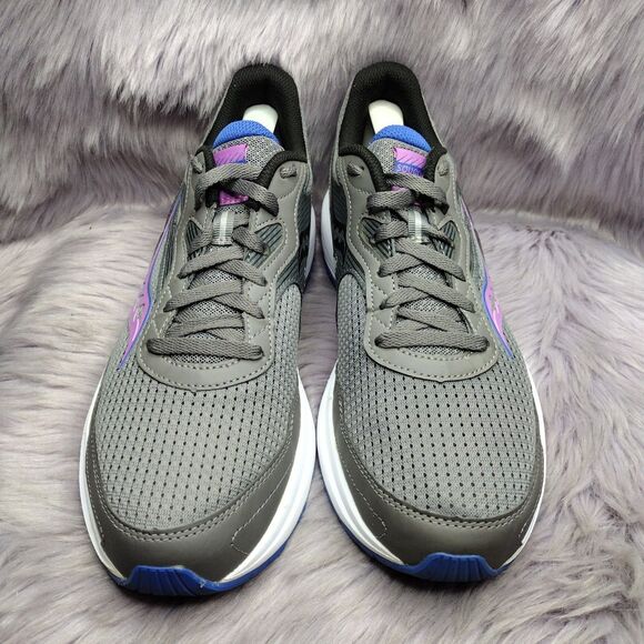 Saucony Cohesion 16 Running Sneakers Womens Sz 11 Gravel Grape White Performance - Picture 3 of 8